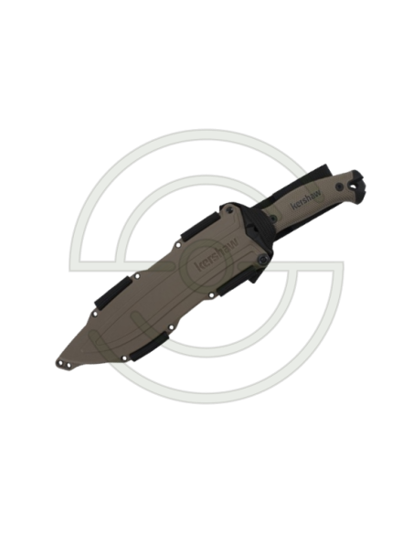 KERSHAW CAMP 10 TAN - LAME 254MM - MANCHE GRIP - ETUI | SHOOTINGSHOP ARMURERIE MODERNE