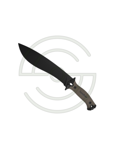 KERSHAW CAMP 10 TAN - LAME 254MM - MANCHE GRIP - ETUI | SHOOTINGSHOP ARMURERIE MODERNE