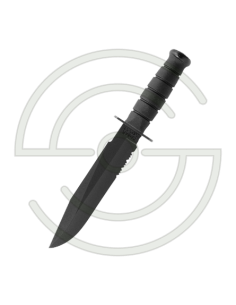 KA-BAR BLACK FIGHTER MIXTE - LAME 203MM - MANCHE KRATON - ETUI CUIR/CORDURA | SHOOTINGSHOP ARMURERIE MODERNE