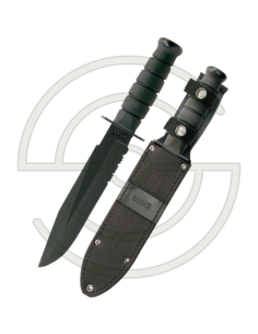 KA-BAR BLACK FIGHTER MIXTE - LAME 203MM - MANCHE KRATON - ETUI CUIR/CORDURA | SHOOTINGSHOP ARMURERIE MODERNE 2