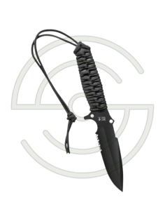 MARAUDEUR PARACORD 550 MIXTE - NOIR - LAME 113MM - MANCHE PARACORDE - ETUI KYDEX | SHOOTINGSHOP ARMURERIE MODERNE 2
