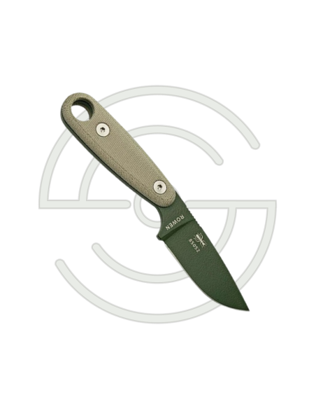 IZULA II - LAME VERTE - LAME 67MM - MANCHE MICARTA - ETUI POLYMERE | SHOOTINGSHOP ARMURERIE MODERNE