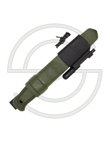 KANSBOL AVEC KIT DE SURVIE - VERT - LAME 109 MM - MANCHE TPE - ETUI POLYMERE | SHOOTINGSHOP ARMURERIE MODERNE