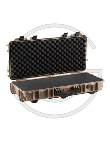 MALLETTE WATERPROOF 75X33X13CM MOUSSE PRE-DECOUPEE TAN 75 CM | SHOOTINGSHOP ARMURERIE MODERNE