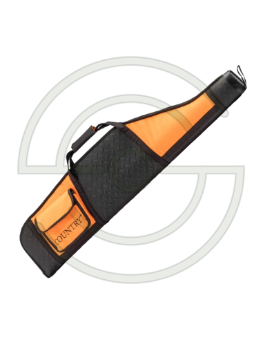 FOURREAU ORANGE/NOIR EN CORDURA POUR CARABINE AVEC LUNETTE 115 CM | SHOOTINGSHOP ARMURERIE MODERNE