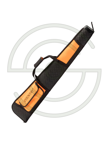 FOURREAU ORANGE/NOIR EN CORDURA POUR FUSIL DE CHASSE 120 CM | SHOOTINGSHOP ARMURERIE MODERNE