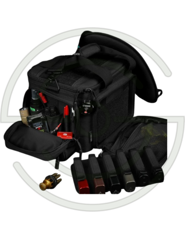 SAVIOR EQUIPMENT [SPECIALIST SERIES] HARD SIDE RANGE BAG, W/ 3X INDIVIDUAL PISTOL BAGS, ADJUSTABLE CENTER DIVIDER, GRIS | SHOOTI