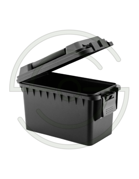 CAISSE MUNITIONS POLYMERE CAL.50 30X16X17.5 CM NOIRE | SHOOTINGSHOP ARMURERIE MODERNE