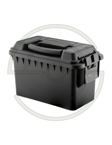 CAISSE MUNITIONS POLYMERE CAL.50 30X16X17.5 CM NOIRE | SHOOTINGSHOP ARMURERIE MODERNE