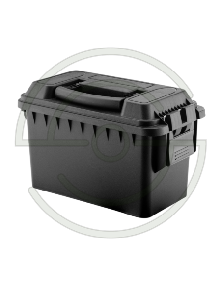 CAISSE MUNITIONS POLYMERE CAL.50 30X16X17.5 CM NOIRE | SHOOTINGSHOP ARMURERIE MODERNE
