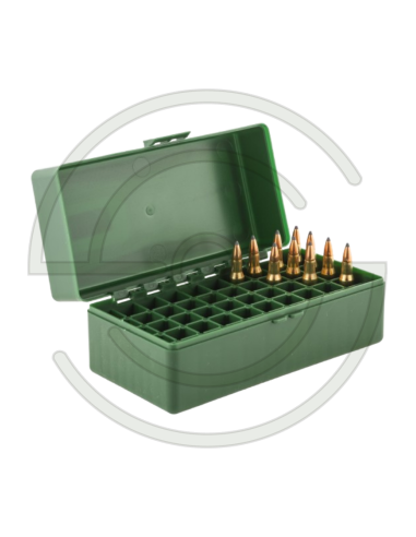 BOITE DE RANGEMENT 50 MUNITIONS CAL. 222 / 223