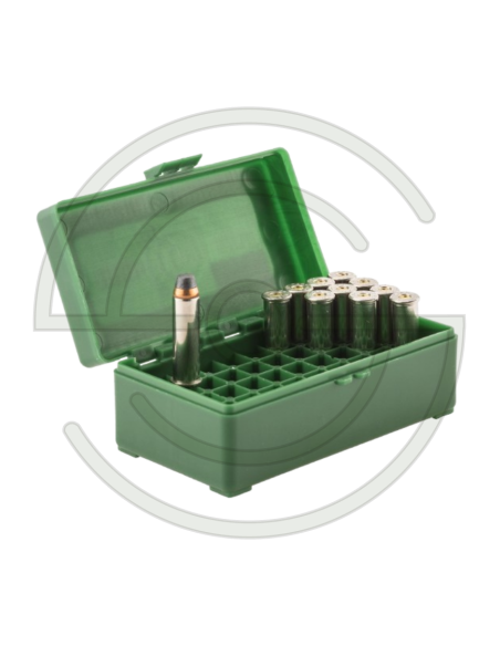 BOITE DE RANGEMENT 50 MUNITIONS CAL. 357 MAGNUM/38SP | SHOOTINGSHOP ARMURERIE MODERNE