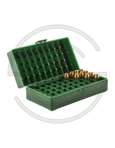 BOITE DE RANGEMENT 50 MUNITIONS CAL. 45 ACP .44 | SHOOTINGSHOP ARMURERIE MODERNE