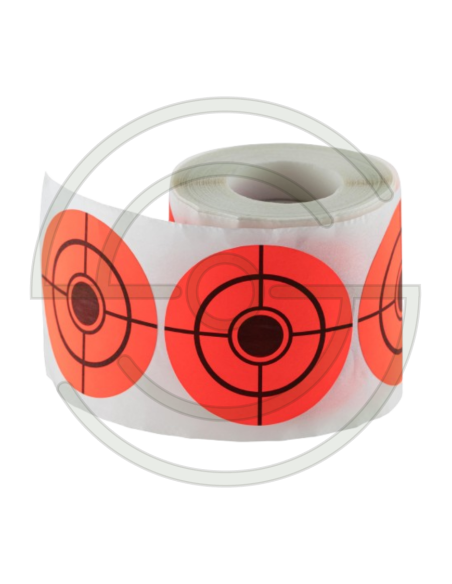 PASTILLES AUTOCOLLANTES ORANGE DIAM.  75 MM | SHOOTINGSHOP ARMURERIE MODERNE