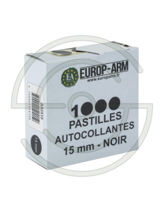PASTILLES AUTOCOLLANTES DIAM. NOIRE 19 MM | SHOOTINGSHOP ARMURERIE MODERNE