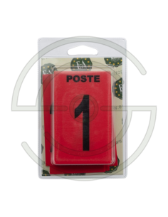 Lot de 27 plaques postes de chasse Rouge | SHOOTINGSHOP ARMURERIE MODERNE 2