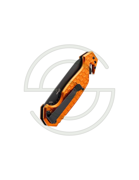 Couteau Böker Basic Rescue - Série Dönges - Lame 85mm - Manche Aluminium - Clip réversible