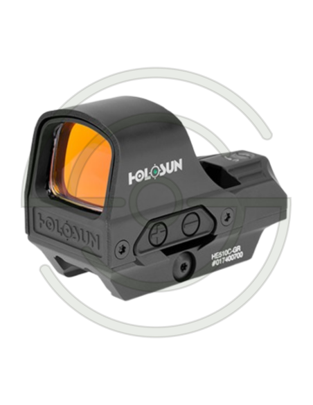 HOLOSUN REFLEX ELITE 510C - RETICULE : VERT - BOUTON +/- ET PANNEAU SOLAIRE - MONTAGE QD | SHOOTINGSHOP ARMURERIE MODERNE