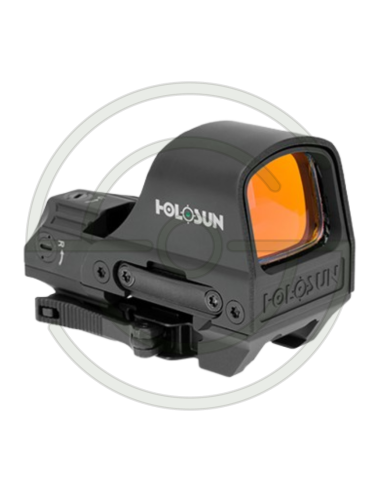 HOLOSUN REFLEX ELITE 510C - RETICULE : VERT - BOUTON +/- ET PANNEAU SOLAIRE - MONTAGE QD | SHOOTINGSHOP ARMURERIE MODERNE