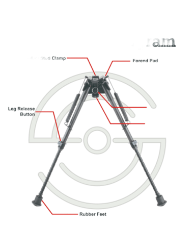 BIPIED 9-13.5 CARBON GRENADIERE RAIL WEAVER PIEDS RETRACTABLES | SHOOTINGSHOP ARMURERIE MODERNE