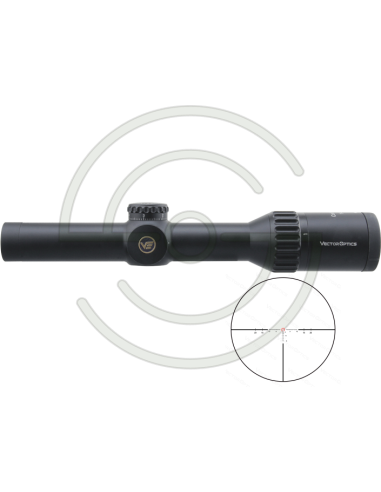 LUNETTE CONTINENTAL X6 1-6X24 SFP RET TACTICAL BDC | SHOOTINGSHOP ARMURERIE MODERNE