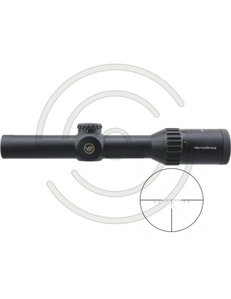 LUNETTE CONTINENTAL X6 1-6X24 SFP RET TACTICAL BDC | SHOOTINGSHOP ARMURERIE MODERNE