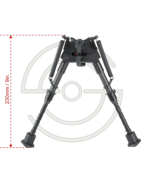 BIPIED 6-9 CARBON GRENADIERE RAIL PICATINNY PIEDS RETRACTABLES | SHOOTINGSHOP ARMURERIE MODERNE