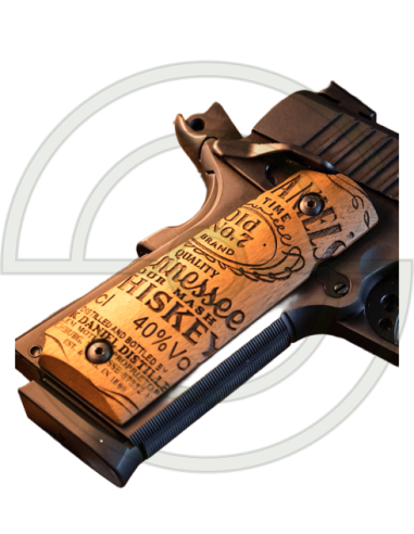 PLAQUETTES BOIS PT1911 JACK DANIEL'S | SHOOTINGSHOP ARMURERIE MODERNE
