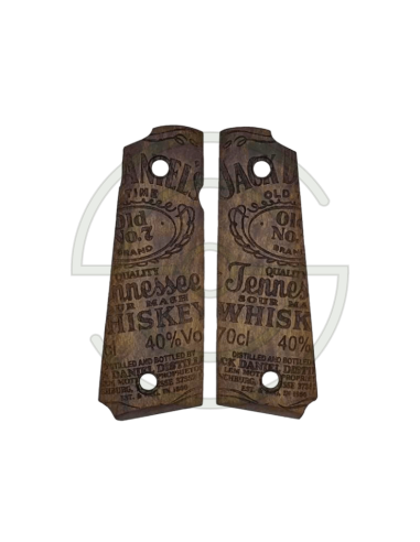PLAQUETTES BOIS PT1911 JACK DANIEL'S | SHOOTINGSHOP ARMURERIE MODERNE