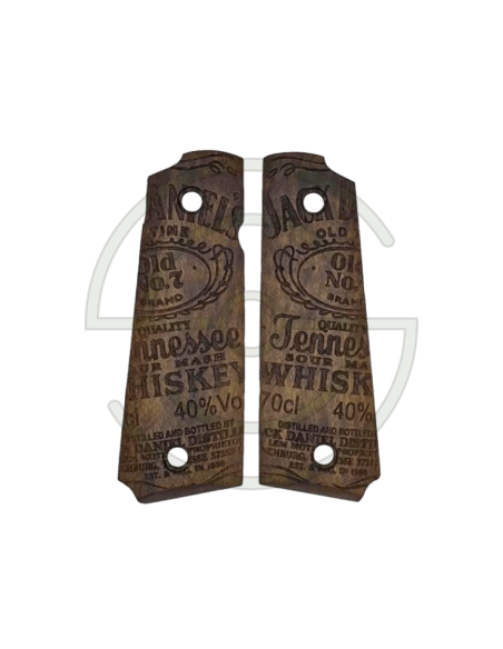 PLAQUETTES BOIS PT1911 JACK DANIEL'S | SHOOTINGSHOP ARMURERIE MODERNE