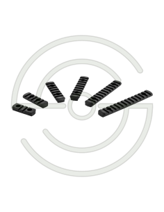 SET DE 6 RAILS PICATINNY EN POLYMERE COMPATIBLE M-LOK - NOIR | SHOOTINGSHOP ARMURERIE MODERNE
