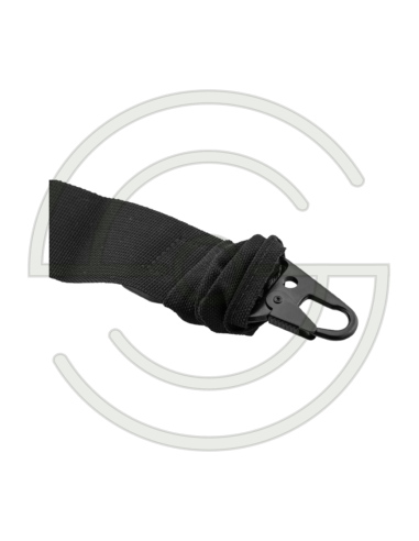 SANGLE 2 POINTS DEGRAFABLE AVEC ATTACHE CROCODILE NOIRE | SHOOTINGSHOP ARMURERIE MODERNE
