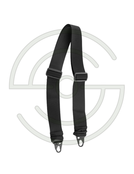 SANGLE 2 POINTS DEGRAFABLE AVEC ATTACHE CROCODILE NOIRE | SHOOTINGSHOP ARMURERIE MODERNE