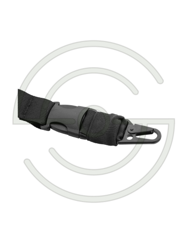 SANGLE 1 POINT DEGRAFABLE AVEC ATTACHE CROCODILE NOIRE | SHOOTINGSHOP ARMURERIE MODERNE