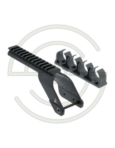 Rail Picatinny Porte Cartouches MAVERICK 88 /Mossberg 500 | SHOOTINGSHOP ARMURERIE MODERNE