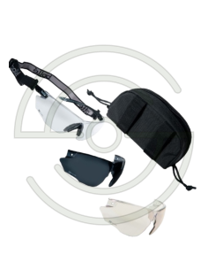 LUNETTES BOLLE COMBAT NOIRE - ECRANS INCOLORE/FUME/CSP - PLATINUM | SHOOTINGSHOP ARMURERIE MODERNE