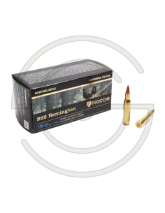 Cartouche FIOCCHI Cal 222 Rem - FMJ HP 50GR - x50 | SHOOTINGSHOP ARMURERIE MODERNE
