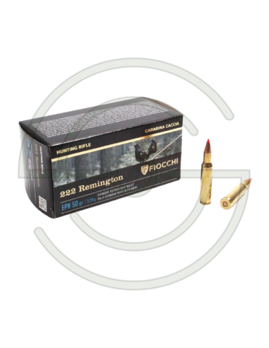 Cartouche FIOCCHI Cal 222 Rem - FMJ HP 50GR - x50 | SHOOTINGSHOP ARMURERIE MODERNE