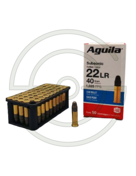 CART AGUILA C/22LR SUBSONIQUE SP 40 GR | SHOOTINGSHOP ARMURERIE MODERNE