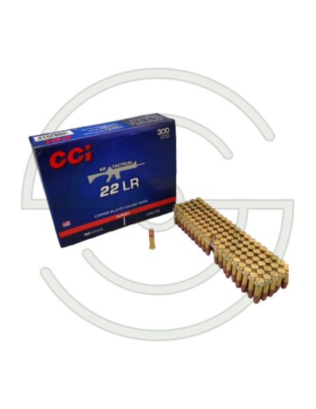 CARTOUCHES AR TACTICAL 22LR RN CUIVREES - 40 GR X300 | SHOOTINGSHOP ARMURERIE MODERNE