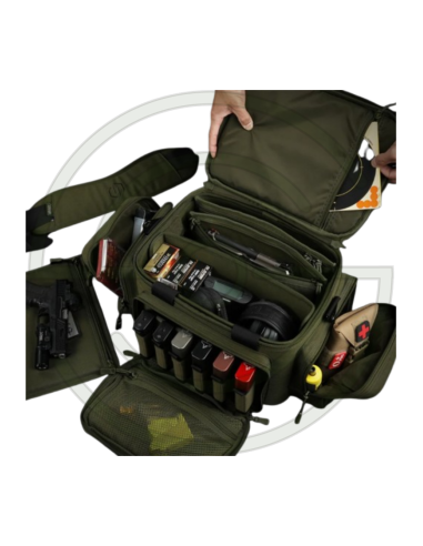 SAVIOR EQUIPMENT [SPECIALIST SERIES] HARD SIDE RANGE BAG, W/ 3X INDIVIDUAL PISTOL BAGS, ADJUSTABLE CENTER DIVIDER | SHOOTINGSHOP