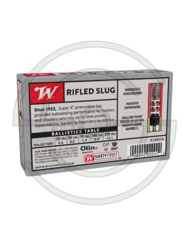 CARTOUCHES SLUG SUPER X HP CAL 12/70 - 28G  X 5 | SHOOTINGSHOP ARMURERIE MODERNE