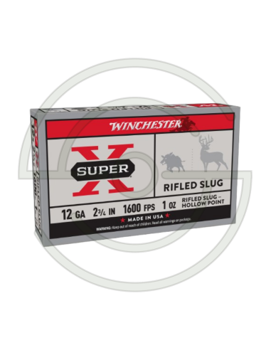 CARTOUCHES SLUG SUPER X HP CAL 12/70 - 28G  X 5 | SHOOTINGSHOP ARMURERIE MODERNE