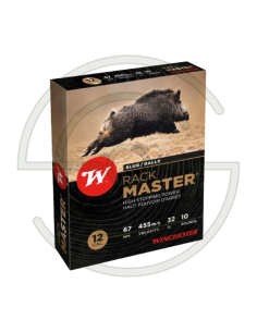CARTOUCHES SLUG RACKMASTER HIGHT STOPPING POWER CAL 12/70 - 32GR X10 | SHOOTINGSHOP ARMURERIE MODERNE