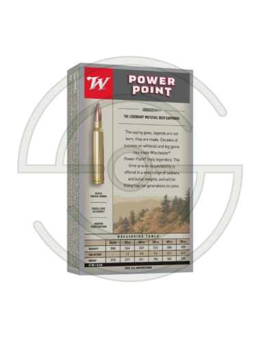CARTOUCHES POWER POINT CAL 7 REM MAG - 175GR X20 | SHOOTINGSHOP ARMURERIE MODERNE