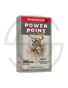 CARTOUCHES CAL 308 WIN POWER POINT - 180 GR X20 | SHOOTINGSHOP ARMURERIE MODERNE
