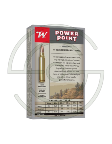 CARTOUCHES  POWERPOINT CAL 30-06 SPRG 180 GR X | SHOOTINGSHOP ARMURERIE MODERNE