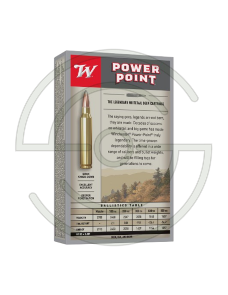 CARTOUCHES  POWERPOINT CAL 30-06 SPRG 180 GR X | SHOOTINGSHOP ARMURERIE MODERNE