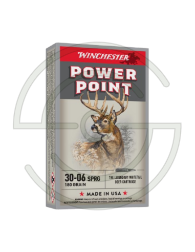 CARTOUCHES  POWERPOINT CAL 30-06 SPRG 180 GR X | SHOOTINGSHOP ARMURERIE MODERNE