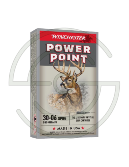 CARTOUCHES  POWERPOINT CAL 30-06 SPRG 180 GR X | SHOOTINGSHOP ARMURERIE MODERNE